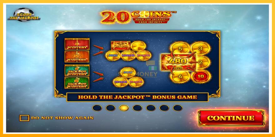 Máquina de jogos 20 Coins Score The Jackpot - chance de ganhar dinheiro, foto 1