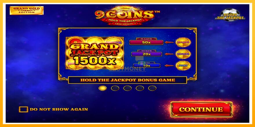 Máquina de jogos 9 Coins Grand Gold Edition Score The Jackpot - chance de ganhar dinheiro, foto 1