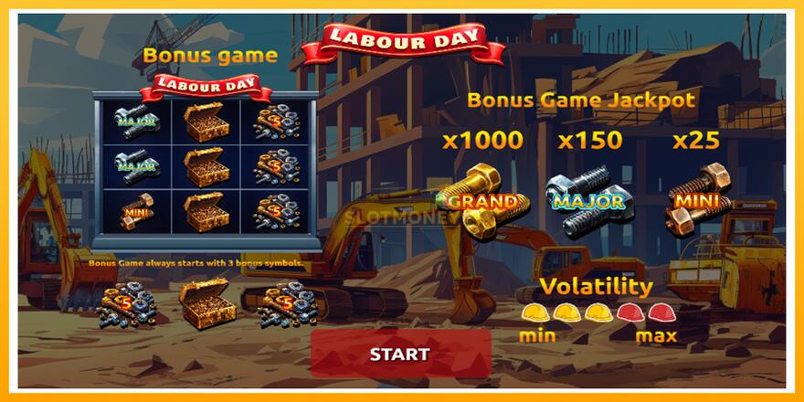 Máquina de jogos Labour Day - chance de ganhar dinheiro, foto 1