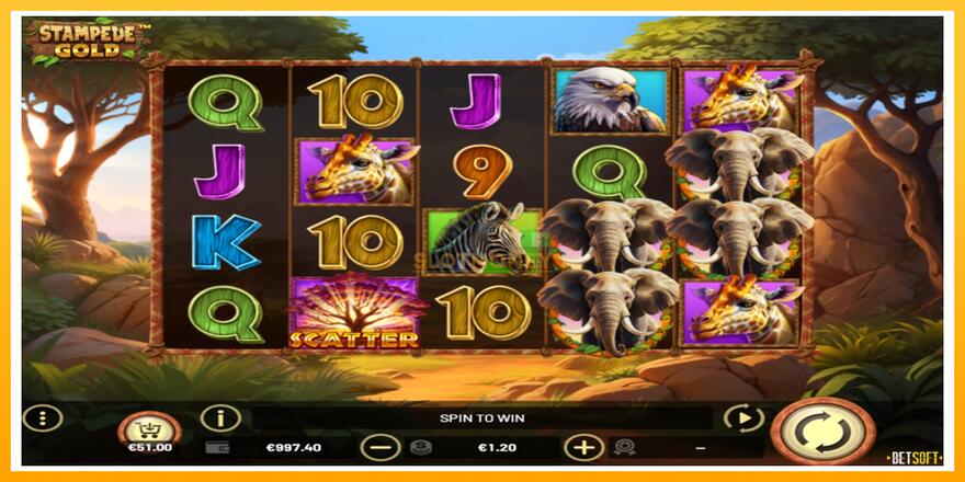 Máquina de jogos Stampede Gold - chance de ganhar dinheiro, foto 1