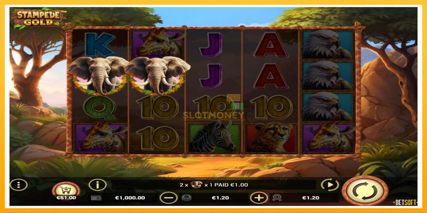 Máquina de jogos Stampede Gold - chance de ganhar dinheiro, foto 2