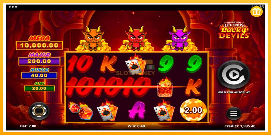 Máquina de jogos Amazing Legends Lucky Devils - chance de ganhar dinheiro, foto 4