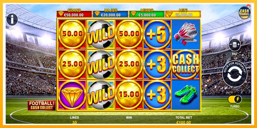 Máquina de jogos Football Cash Collect PowerPlay Jackpot - chance de ganhar dinheiro, foto 2