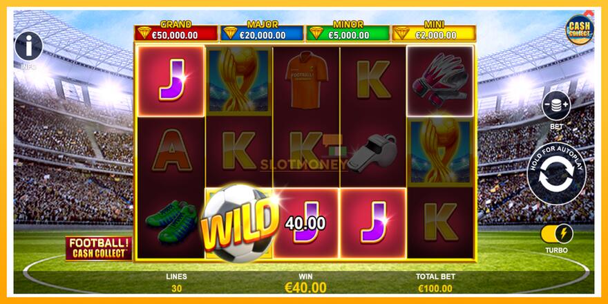 Máquina de jogos Football Cash Collect PowerPlay Jackpot - chance de ganhar dinheiro, foto 3