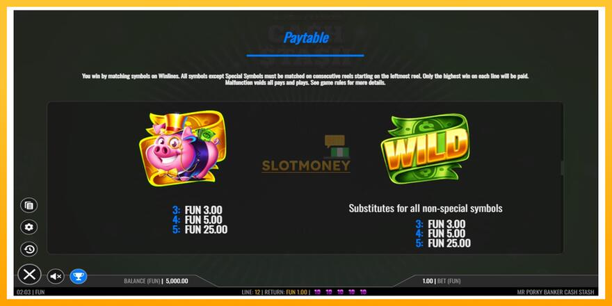 Máquina de jogos Mr Porky Banker Cash Stash - chance de ganhar dinheiro, foto 4