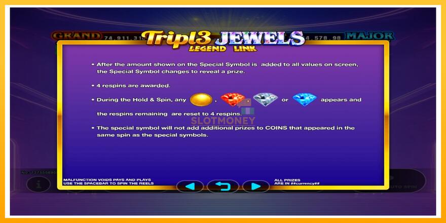 Máquina de jogos Triple Jewels - chance de ganhar dinheiro, foto 4