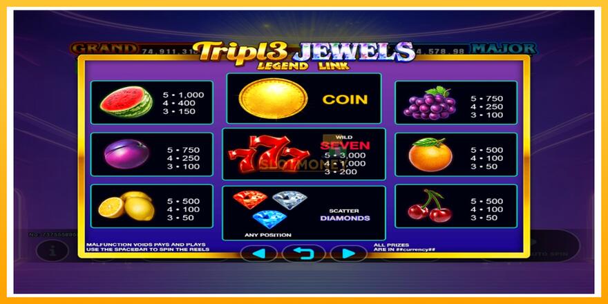 Máquina de jogos Triple Jewels - chance de ganhar dinheiro, foto 5