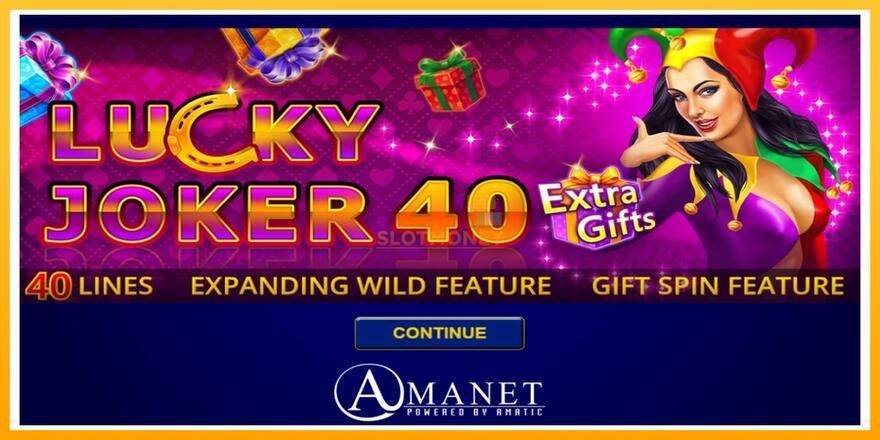 Máquina de jogos Lucky Joker 40 Extra Gifts - chance de ganhar dinheiro, foto 1