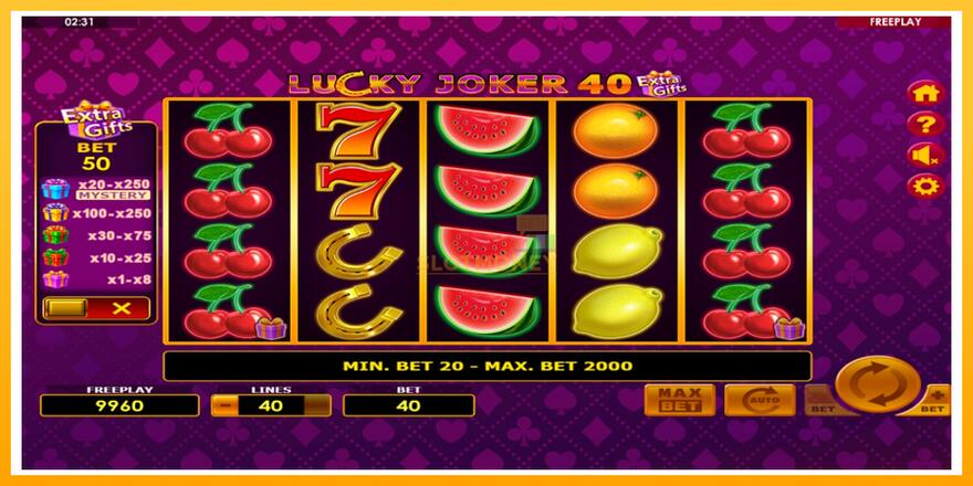 Máquina de jogos Lucky Joker 40 Extra Gifts - chance de ganhar dinheiro, foto 2