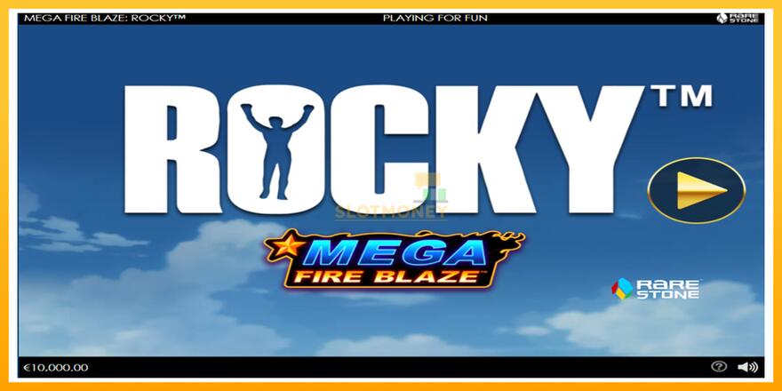 Máquina de jogos Mega Fire Blaze: Rocky - chance de ganhar dinheiro, foto 1