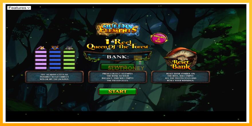 Máquina de jogos 1 Reel Queen of the Forest - chance de ganhar dinheiro, foto 1