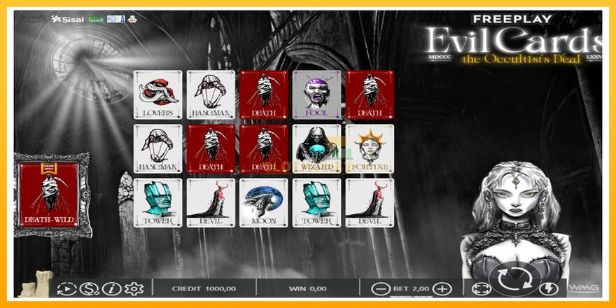 Máquina de jogos Evil Cards - chance de ganhar dinheiro, foto 2