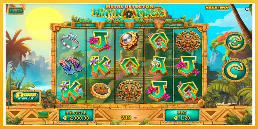 Máquina de jogos Metal Detector: Mayan Magic - chance de ganhar dinheiro, foto 1