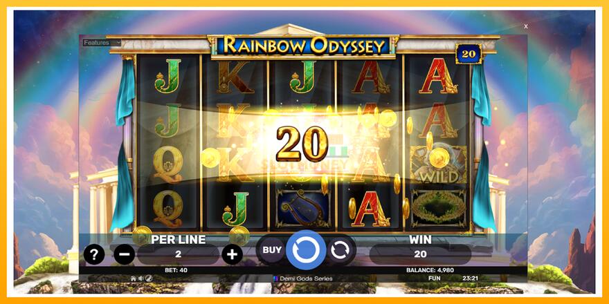 Máquina de jogos Rainbow Odyssey - chance de ganhar dinheiro, foto 3