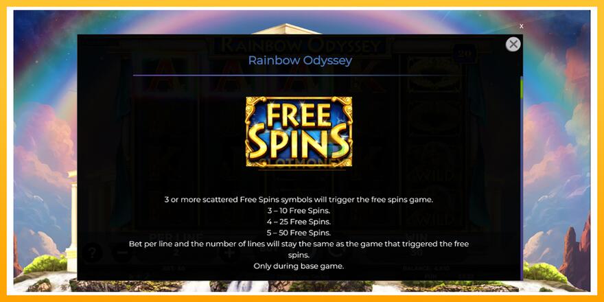 Máquina de jogos Rainbow Odyssey - chance de ganhar dinheiro, foto 5