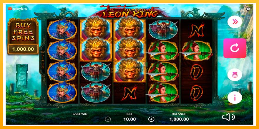 Máquina de jogos The Treasure of Leon King - chance de ganhar dinheiro, foto 1