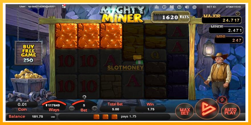 Máquina de jogos Mighty Miner - chance de ganhar dinheiro, foto 2