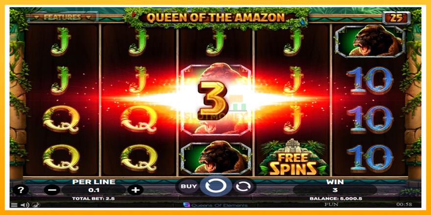 Máquina de jogos Queen of the Amazon - chance de ganhar dinheiro, foto 3