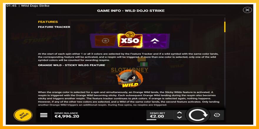 Máquina de jogos Wild Dojo Strike - chance de ganhar dinheiro, foto 4