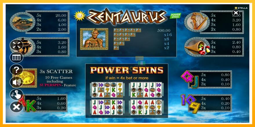 Máquina de jogos Zentaurus Power Spins - chance de ganhar dinheiro, foto 5