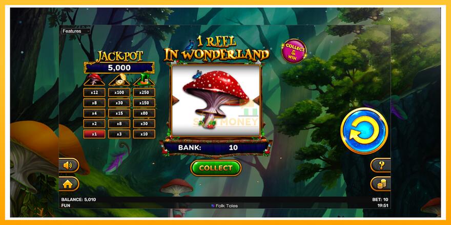 Máquina de jogos 1 Reel In Wonderland - chance de ganhar dinheiro, foto 4