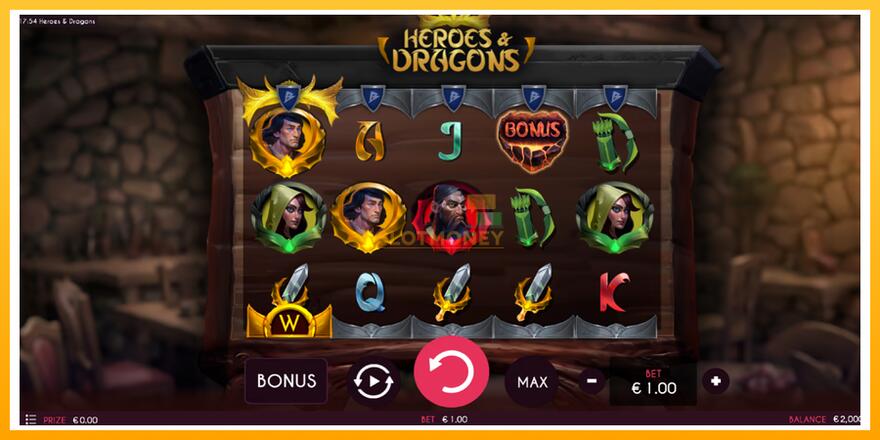 Máquina de jogos Heroes & Dragons - chance de ganhar dinheiro, foto 2