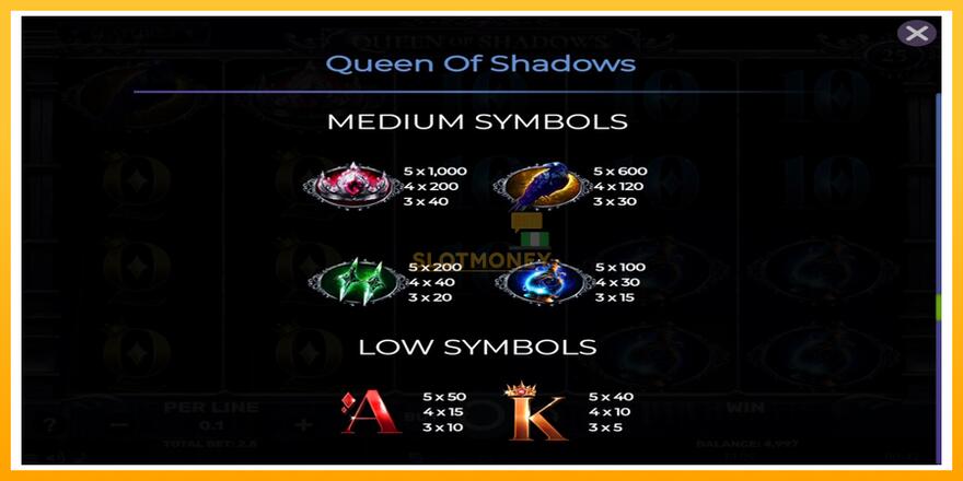 Máquina de jogos Queen of Shadows - chance de ganhar dinheiro, foto 6