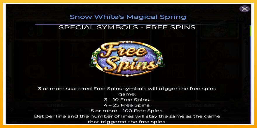 Máquina de jogos Snow Whites Magical Spring - chance de ganhar dinheiro, foto 4