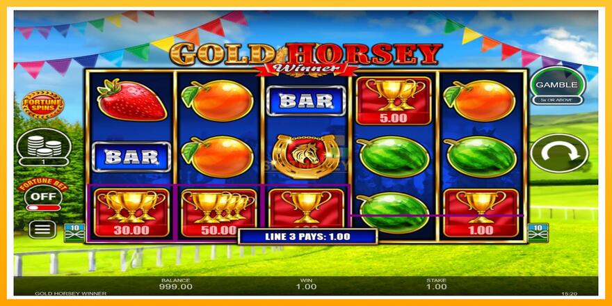 Máquina de jogos Gold Horsey Winner - chance de ganhar dinheiro, foto 3