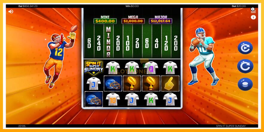 Máquina de jogos Spin It Super Sunday - chance de ganhar dinheiro, foto 2