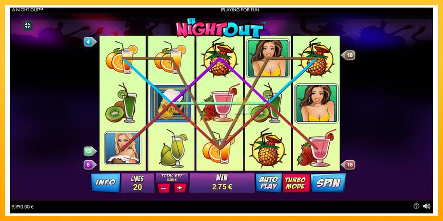 Máquina de jogos A Night Out - chance de ganhar dinheiro, foto 2