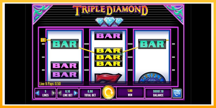 Máquina de jogos Triple Diamond - chance de ganhar dinheiro, foto 2