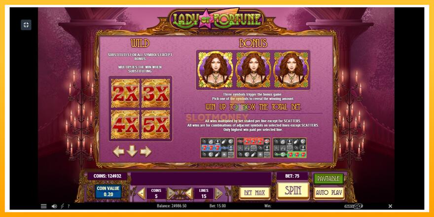 Máquina de jogos Lady of Fortune - chance de ganhar dinheiro, foto 5