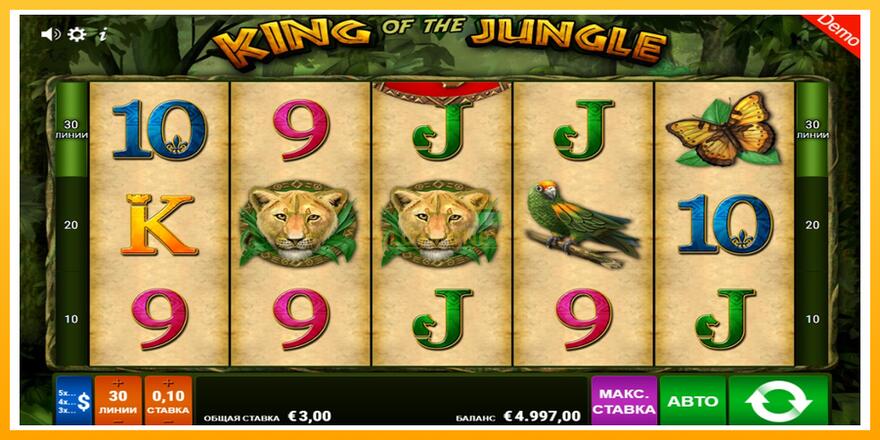 Máquina de jogos King of the Jungle - chance de ganhar dinheiro, foto 1