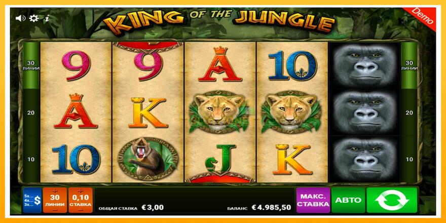 Máquina de jogos King of the Jungle - chance de ganhar dinheiro, foto 3