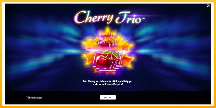 Máquina de jogos Cherry Trio - chance de ganhar dinheiro, foto 1