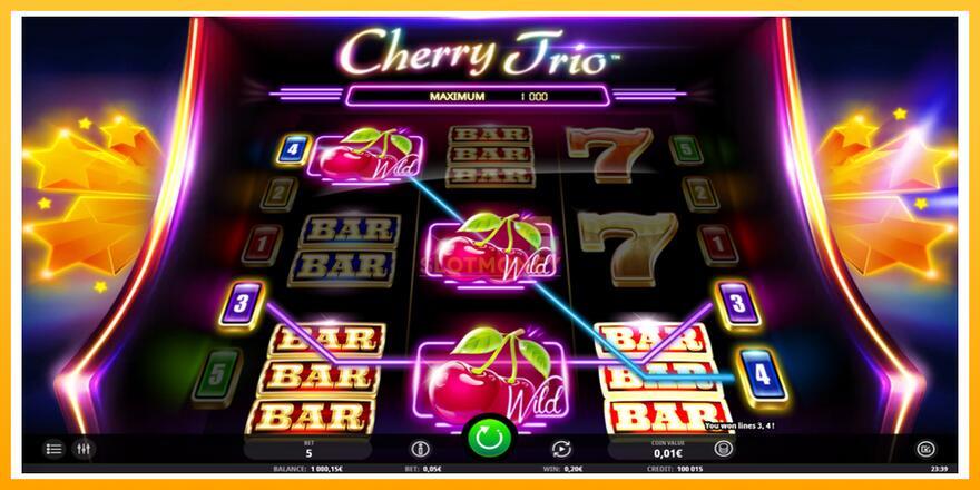 Máquina de jogos Cherry Trio - chance de ganhar dinheiro, foto 3