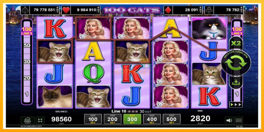 Máquina de jogos 100 Cats - chance de ganhar dinheiro, foto 3