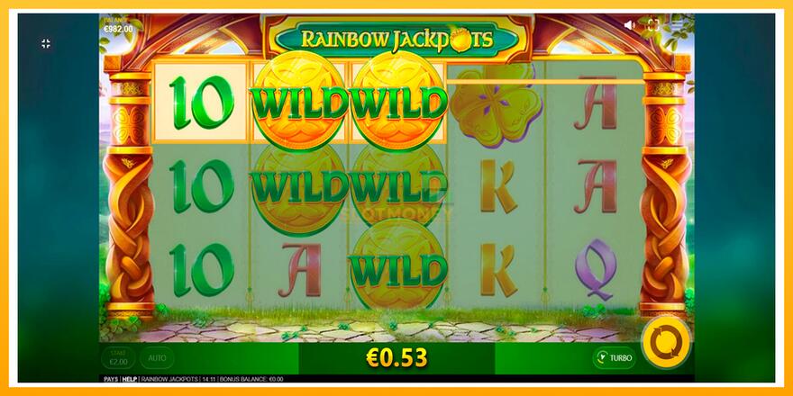 Máquina de jogos Rainbow Jackpots - chance de ganhar dinheiro, foto 2