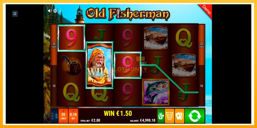 Máquina de jogos Old Fisherman - chance de ganhar dinheiro, foto 4