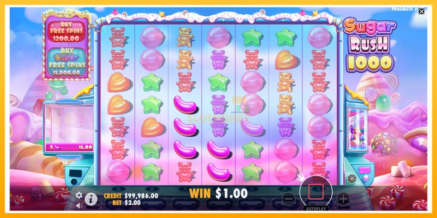 Máquina de jogos Sugar Rush 1000 - chance de ganhar dinheiro, foto 3